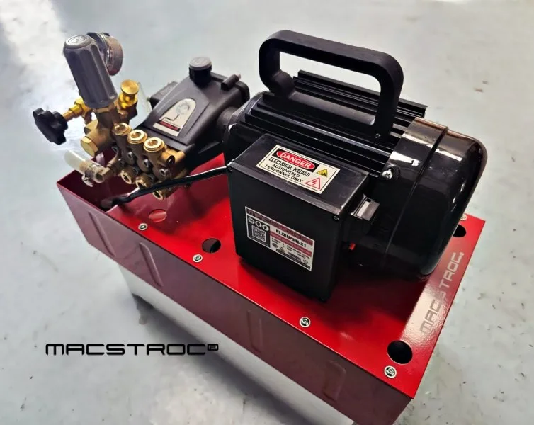 Macstroc-Electric-pressure-test-pump-FlowproX1-MaxproX2-50Bar-100Bar-muscat-Oman